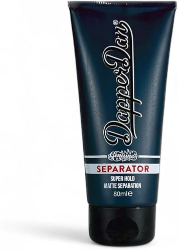 Dapper Dan Extra starker Halt Trenner Haarcreme mit mattem Finish für ein natürliches Finish 80 ml
