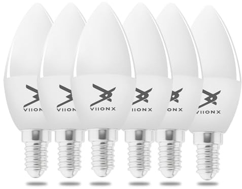 VIIONX Light Bulbs (Pack of 6), White