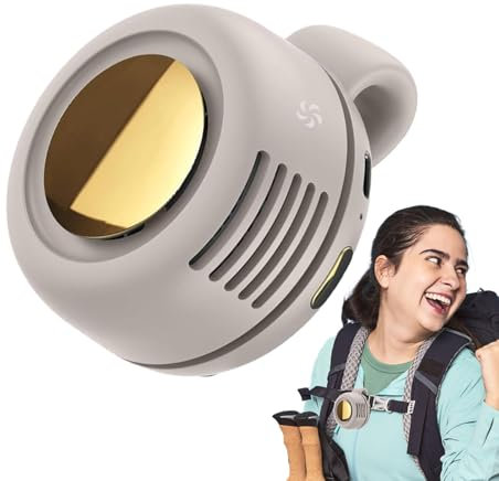 Generico Ventilatore A Clip Portatile | Ventaglio Personale Con Morsetto,Ventilatore Silenzioso Ricaricabile 3 Velocità Per Escursionismo, Campeggio, Spiaggia, Viaggi E Esterni
