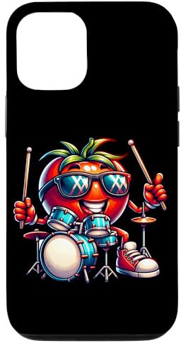 Pomodoro Con Batteria Divertente Rock Custodia per iPhone 12/12 Pro