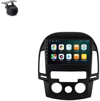 Genérico Android 9 Inch Touchscreen Car Radio Stereo for Hyundai I30 2006-2011 with Carplay Android Auto GPS Navigation with BT WiFi USB Mirror Link FM Auto Parts(2+32G)