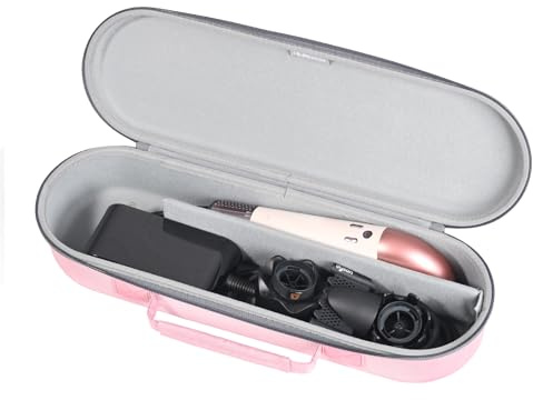 RLSOCO Custodia per Dyson Supersonic r asciugacapelli HD17- Rosa (Nota: diffusore non compatibile)