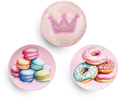 Belmil Patches mit Klettverschluss Set 3-teilig- kompatibel mit Schulranzen Comfy/Smarty (Rainbow Sweets)
