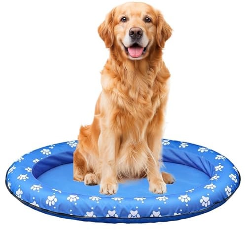 Generico Materassino Galleggiante per Cani | Zattera Estiva Impermeabile Galleggiante | Gonfiabile per Cuccioli da Piscina - per Cuccioli Cani Grandi Piccoli Giardino Spiaggia Terrazza