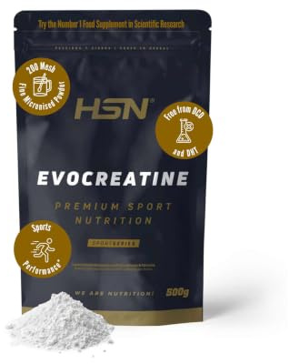 HSN Evocreatine Creatina Monohidrato - Lima limón 500g | 100% Puro Monohidrato de Creatina con Sabor. Libre de DCD o DHT. Vegana y Sin Gluten. No Incluye Dosificador.