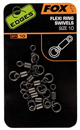 Fox Edges Flexi Ring Swivel Karpfenwirbel, Größe:10