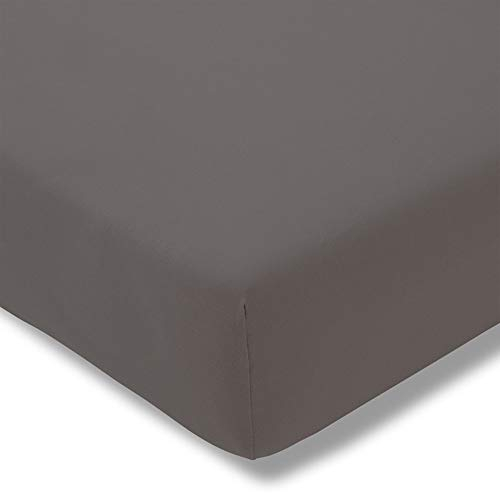ESTELLA Spannbetttuch Zwirnjersey | Graphit
