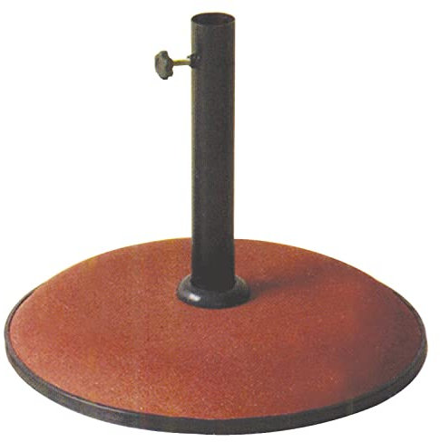Base en béton pour parasol Kroma ronde rouge 35kg.