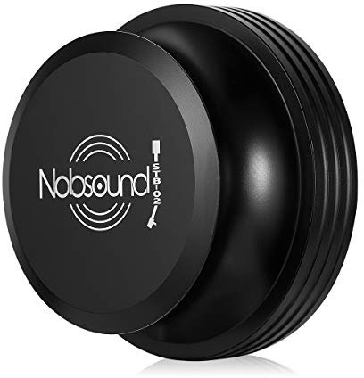 Nobsound LP Vinyl Turntable Disc Stabilizer Record Weight Metal Matte Black,Premium Quality Aluminum Record Weight,Vinyl Record Stabilizer (Black)
