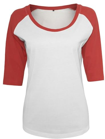 Build Your Brand Damen By022-ladies 3/4 Contrast Raglan Tee T-Shirt (1er Pack)