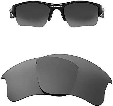 Oak&ban Mirror Polarized Replacement Lenses for Oakley Flak Jacket XLJ Sunglasses Titanium