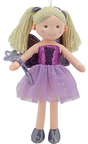 Sweety Toys 11834 Stoffpuppe Fee Plüschtier Prinzessin 60 cm lila
