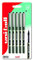 uni-ball UB-157 Eye Tintenroller, Schwarz, 5 Stück, kunststofffreie Verpackung