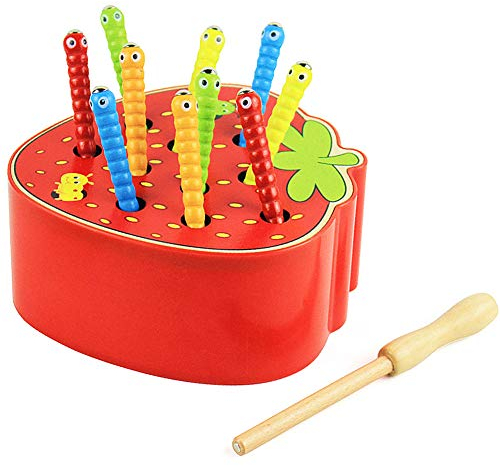 Felly Kinderspielzeug Montessori Spielzeug ab 1 2 3 4 5 Jahre für Babys Holzspielzeug Insekten fangen Spiel Frühes Lernspielzeug Geburtstag Geschenk für Kleinkinder Jungen Mädchen