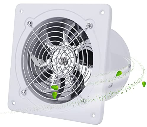 Btstil Ø 150 mm Abluftventilator, 6'' Rohrventilator Badlüfter 28W Wand-Ventilator 600m³/h für Home Badezimmer Küche Garage (Weiß)