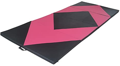 Turnmatte Weichbodenmatte Gymnastikmatte Zweifarbig Genäht, Vierfach Faltbare Fitness-Übungsmatte, Zum Tanzen, Kampfsport, Yoga (Size : 300x120x5cm)
