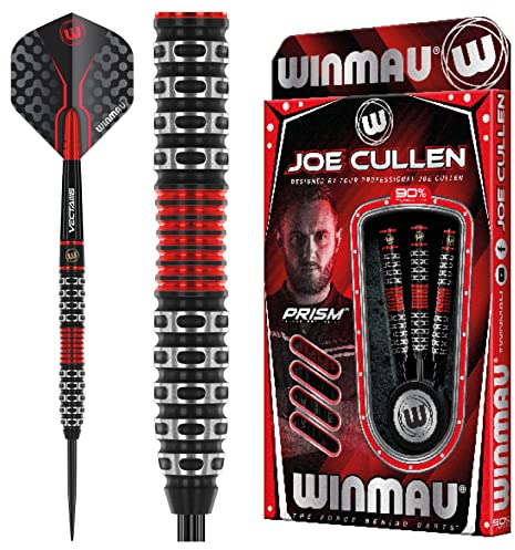 WINMAU Joe Cullen 22 Gramm Profi Softip Wolfram Dartpfeile mit Flüge und Stiele (Wellen)