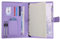 Wonderpool A4 PU Leder Ringhalter Schreibmappen Multi Dokumententasche mit Herausnehmbarem Binder Klemmbretter und funktioneller Tasche für Organizer Büro Reise Schule (Lila)