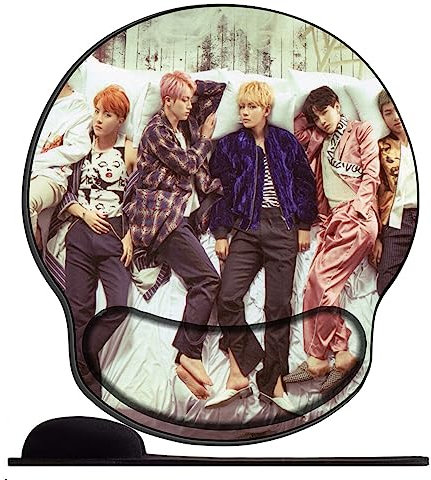 Gel Mauspad ergonomische Handgelenkauflage Boy BTS Sty84 Office Komfort Mousepad Handgelenkpolster Handauflage Gelkissen Gelpolster für Computer Laptop Notebook