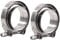 Bohaner Auto Auspuff V Bandschelle Kit 2x Edelstahl V Band Schelle 76 mm 3 Zoll 4x Anschweissringe für Turbo V-Band Auspuff Flansch Kit Flanschsatz Befestigungsschelle für Abgasrohre Fallrohr
