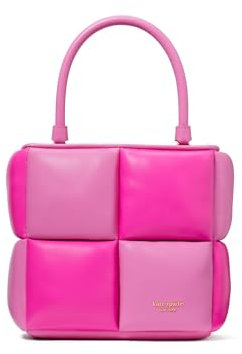 Kate Spade New York Boxxy Colorblocked Tragetasche aus glattem Leder, Vivid Snapdragon Multi, Vivid Snapdragon Multi, Regular