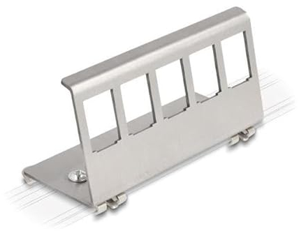 88141 - Keystone Metall Halterung 5 Port für Hutschiene
