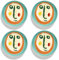 Serax Ottolenghi Frühstücksteller, Festgeschirr von Ottolenghi, 4 Dessertteller, Steingut-Geschirr-Set in verschiedenen Farben, luxuriöses Geschirr für Abendessen zu Hause, Party, Küchensets