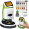 Miniscopio de mano desmontable para niños, pantalla HD 4K de 2 pulgadas, microscopios digitales de juguete de bolsillo 1000X para niños y niñas de 4 a 12 años, kit de tallo científico portátil con