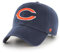 '47 NFL Chicago Bears Clean Up Unisex-Baseballkappe, Verstellbarer Riemenverschluss, Einheitsgröße, Team Logo, Farbe Navy Blau