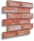 I K H E Malarka 10 Stück - 0,9m², 3D Tapeten Paneele EPE - Schaum PVC SELBSTKLEBEND Wandpaneele Steinoptik Wasserdicht Wandverkleidung Steintapete Aufkleber 30x30cm (Rot Natur JM-WP540)