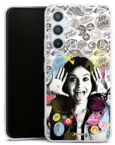 DeinDesign Premium Silikon Hülle kompatibel mit Samsung Galaxy A54 5G Handyhülle weiß Case Soy Luna Offizielles Lizenzprodukt Disney