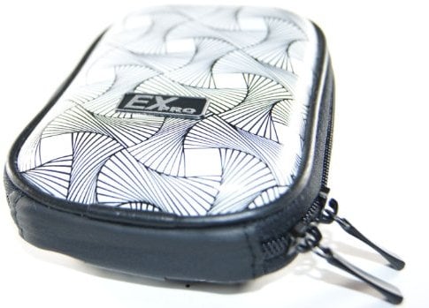 Ex-Pro® Expression Collection - Spiral Black & White - Hard Clam Shock proof Digital Camera Case Bag CR5028H for Samsung Digimax, A40, A50, A55, A402, A502, A503, AQ100, BL103, BL1050, CL5, D73, D85, D103, D860, ES10, ES15, ES17, ES20, ES30, ES55, ES60, ES63, ES65, ES71, ES75, i5, i50, i6, i6PMP, i7, i70, i70, i8, i8, i50, i80, i80, i85, i85, i100, IT100, L50, L55, L60, L70, L73, L74 Wide, L77, L80, L83T, L100, L110, L200, L201, L210, L301, L310w, L700, L730, L830, M110, NV10, NV3, NV4, NV7, NV8, NV9, NV15, NV20, NV24, NV24HD, NV30, NV40, NV100, NV100HD, P800, P1000, PL10, PL50, PL55, PL60, PL65, PL70, PL80, PL90, PL100, PL150, PL200, S85, S500, S600, S630, S700, S730, S760, S800, S830, S860, S1030, S1060, S1070, SL30, SL102, SL201, SL202, SL310