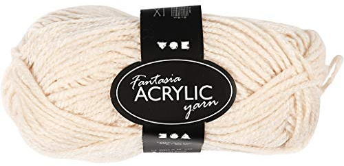 Creativ 421740 Pulver, Acryl, doppelt gestrickt, 50 g, 80 m, weiß