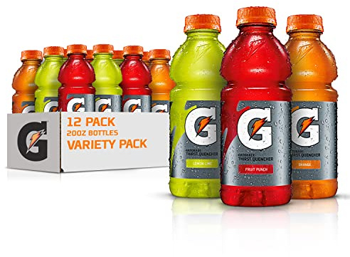 Gatorade Thirst Quencher Sports Drink, Variety Pack, 20oz Bottles, 12 Pack, Electrolytes for Rehydration