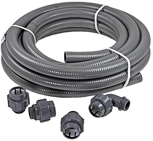 Anschluss-Set 25m Flexfit Flexibler PVC Druckschlauch Ø 50mm + Fittinge