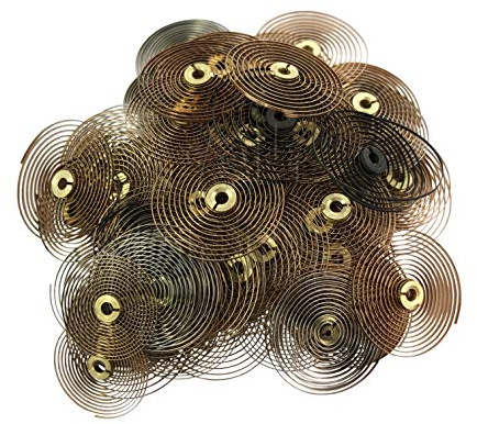 72 gemischt Wecker Hairspring Größen Ersatzteile Schwarzwald Haar Springs Teile