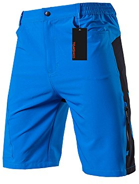 TOMSHOO Herren Radhose, Männer Fahrradhose Kurz, Atmungsaktiv und Schnelltrocknende MTB Hose Herren, Outdoor Shorts
