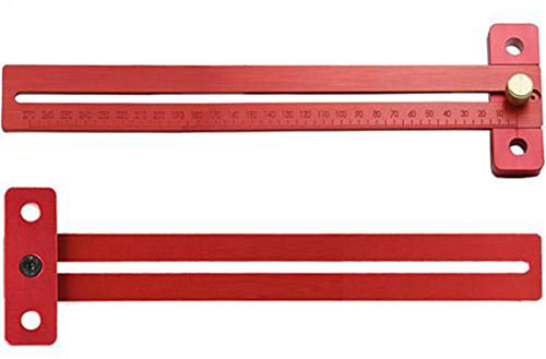 Aluminum Messen Lineal Streichmaß Gerade Linie Zeichnung Holzbearbeitung Tool woodworking tool Flaches mit gehärteter Anreißkante 270Mm