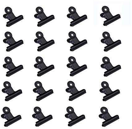 30 Stück Foldback-Klemmen aus Metall für Dokumente, Fotos, Taschen 31mm Schwarz