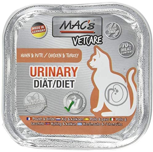 Mac's Katzenfutter getreidefrei Vetcare Urinary Huhn & Pute, 100 g, (16X100g)