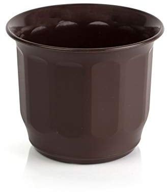 Kimmel Blumentopf Pflanztopf Ø 12 cm mit Loch, Braun, Klein