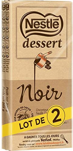 NESTLE DESSERT - Dessert Chocolat Noir 410G - Lot De 3