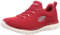 Skechers Damen Summits Fast Attraction Sneakers, Red Mesh White Trim, 37 EU