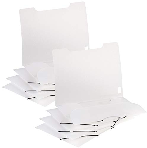 General Office Gummizugmappen: 8er-Set Eckspanner-Einschlagmappen, Gummizug, Kunststoff, (Postmappen, Zeichenmappe)