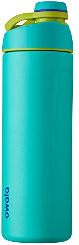 Owala Twist Edelstahl Trinkflasche mit Drehverschluss, 710ml, Neon Basil