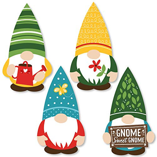 Big Dot of Happiness Gartenzwerge – DIY geformter Wald Gnom Party Cutouts – 24 Stück