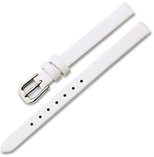 ZXF Uhrenarmbänder Leder, Frauen Ersatzarmband Band 6 8 10 12 13 14 15 16 17mm Damenleder Kleiner Uhrenarmband elegant und stilvoll (Band Color : 4 UK, Size : 6mm)