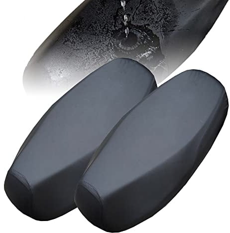 SPEACOUR 2 Stück Motorrad Sitzbezug Universal Sitzabdeckung Wasserdicht Motorrad Sitzbankbezug für Sitze von 75 bis 82 cm Sitzbankabdeckung Motorradbezug Kissen Sitzbezug Moped Schutz vor Sonne Regen