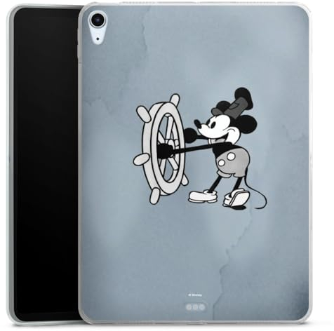 DeinDesign Silikon Hülle kompatibel mit Apple iPad Air 2020 (2020) Case Tablet Hülle Mickey Mouse maritim Vintage