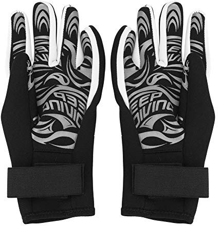 VGEBY Tauchhandschuhe, Keep Diving 2MM Warme Neoprenhandschuhe Schwimmen Scuba Schnorchelhandschuhe Ausrüstung Erwachsene(XL-Schwarz) Tauchhandschuhe